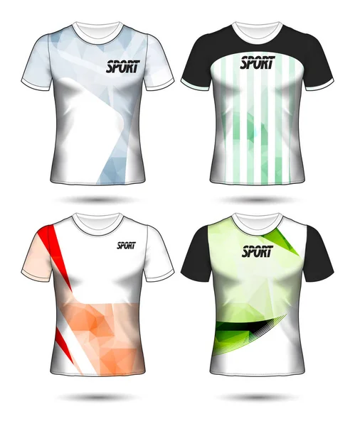 Conjunto de camiseta de fútbol o camiseta de fútbol estilo camiseta, Diseño — Vector de stock