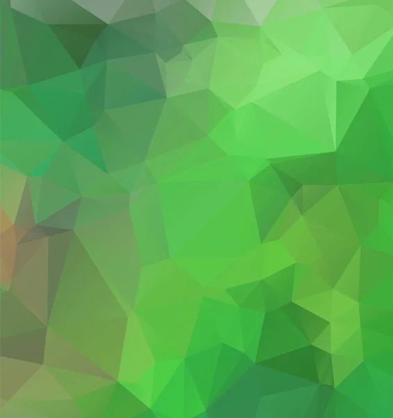 Luz verde vetor polígono fundo abstrato. Resumo poligonal — Vetor de Stock