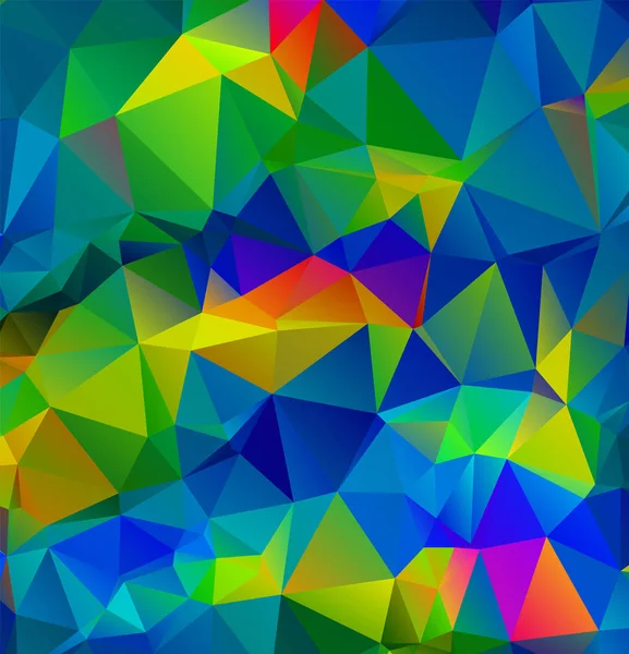 Résumé fond vert émeraude multicolore. Vecteur polygonal d — Image vectorielle