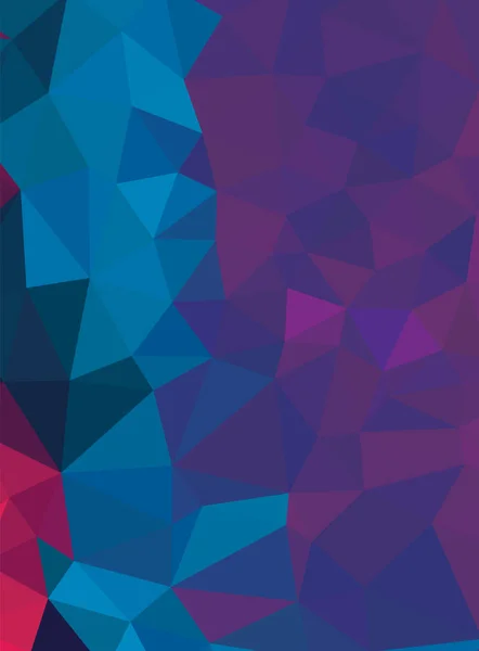 抽象的な多色の青と紫の背景。ベクトルポリゴン — ストックベクタ