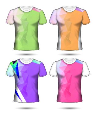  t-shirt şablonları soyut geometrik farklı co topluluğu
