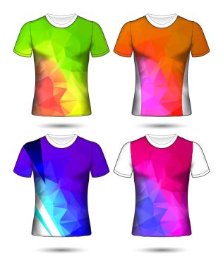  t-shirt şablonları soyut geometrik farklı co topluluğu