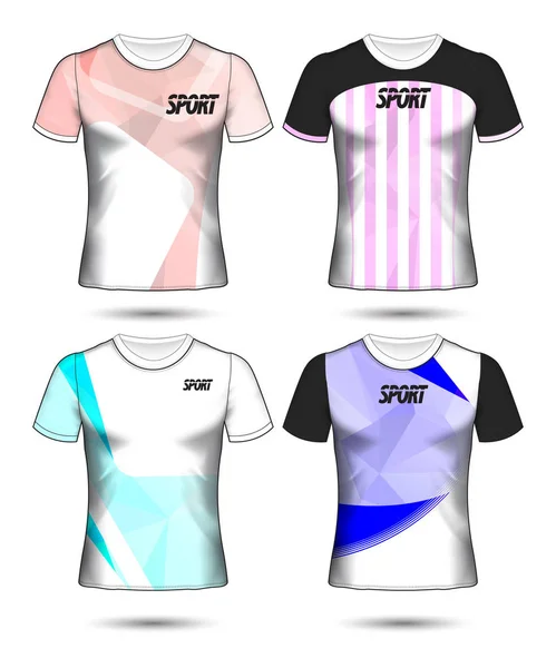 Conjunto de camiseta de fútbol o camiseta de fútbol estilo camiseta, Diseño — Vector de stock
