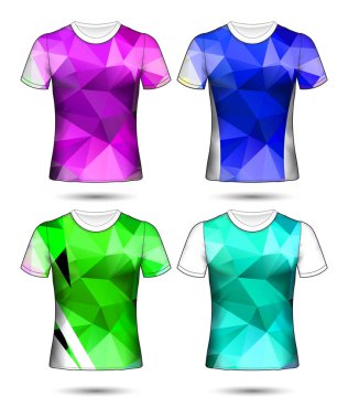 Futbol takımı veya futbol forması şablonu tişört stili, futbol kulübü vektör ilüstrasyonunuzu tasarlayın