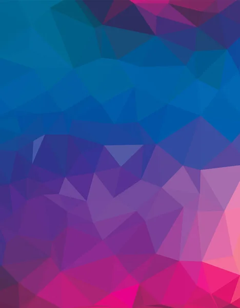 Fondo multicolor abstracto azul y púrpura. Vector poligonal — Vector de stock