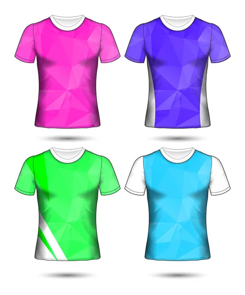 Set di calcio o calcio jersey modello t-shirt stile, Progettare la vostra illustrazione vettore squadra di calcio — Vettoriale Stock