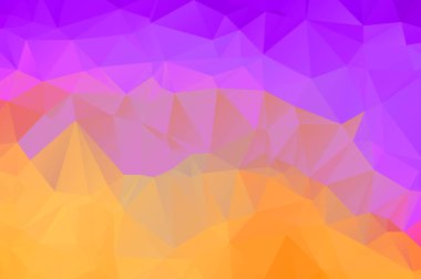 Soyut çok renkli mavi ve mor arka plan. Vektör Çokgen