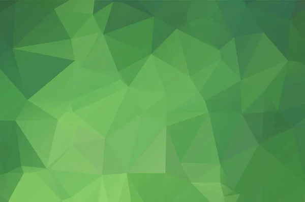 Luz verde vetor polígono fundo abstrato. Resumo poligonal — Vetor de Stock