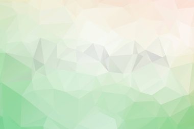 Açık yeşil vektör Çokgen soyut zemin. Çokgen soyut