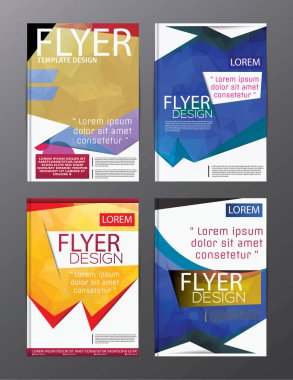 Düzen tasarım şablonu yıllık rapor el ilanı broşür Modern backgr