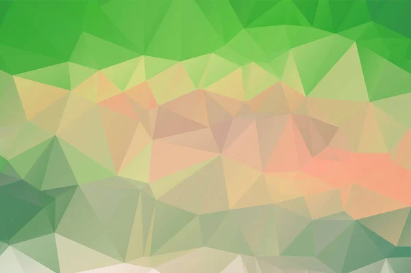 Fond abstrait de polygone vectoriel vert clair. Résumé polygonal — Image vectorielle