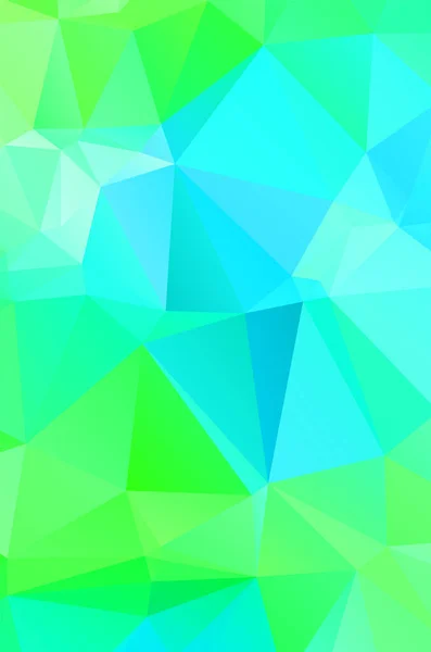 Vivid Light Green Vector Low Poly Crystal Background Design Pattern — 스톡 벡터