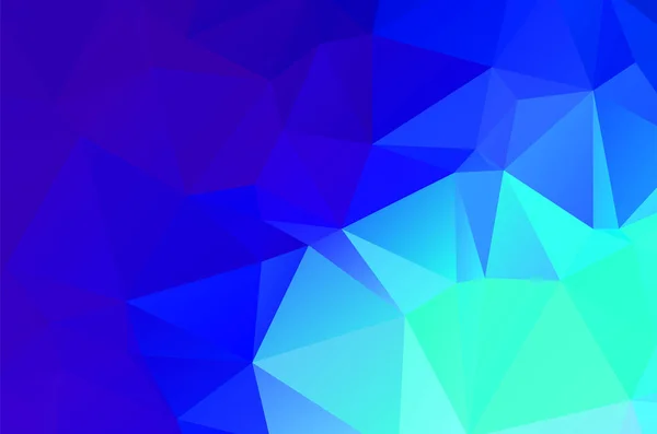Resumen Azul Vívido Triángulo Geométrico Fondo Vector Ilustración — Vector de stock