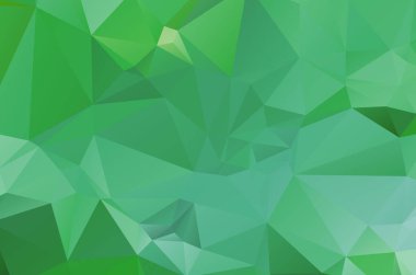 Açık yeşil geometrik tasarımlar. Vektör, çok renkli geometrik arkaplan