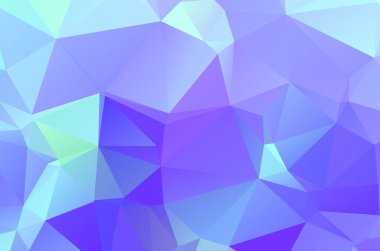 Soyut mavi canlı üçgen geometrik arkaplan, vektör çizimi