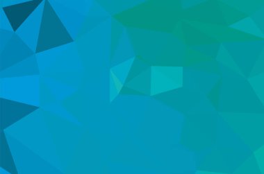 Soyut mavi canlı üçgen geometrik arkaplan, vektör çizimi