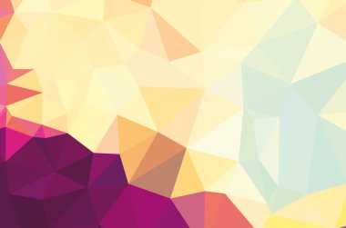 Turuncu desenli çokgen arka plan. Parlak renkli illüstrasyon 