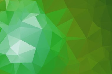 Açık yeşil geometrik tasarımlar. Vektör, çok renkli geometrik arkaplan