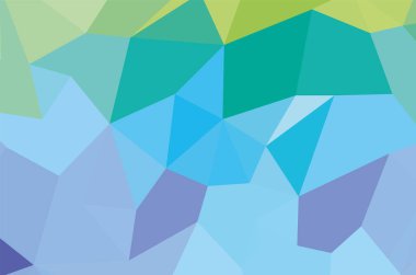 Soyut mavi canlı üçgen geometrik arkaplan, vektör çizimi