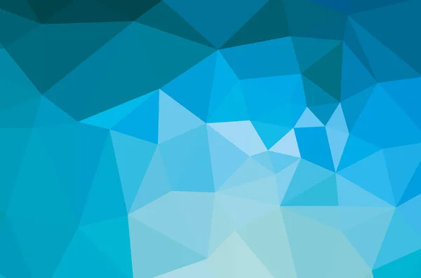 抽象的な青鮮やかな三角形の幾何学的背景 ベクトルイラスト — ストックベクタ