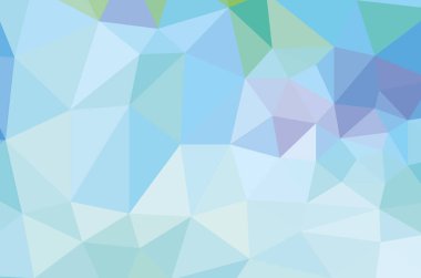 Soyut mavi canlı üçgen geometrik arkaplan, vektör çizimi