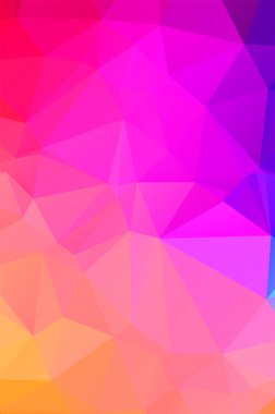 Üçgen biçiminde mor canlı vektör dokusu. Renkli çizimler 