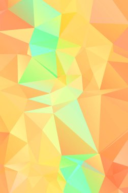 Açık turuncu çokgen çizimi