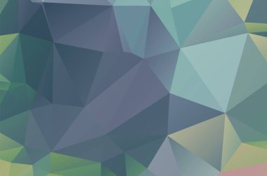 Dark Multicolor vektörü soyut Low Poly arkaplanı. Renkli 