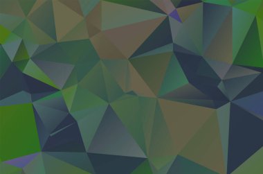 Dark Multicolor vektörü soyut Low Poly arkaplanı. Renkli 