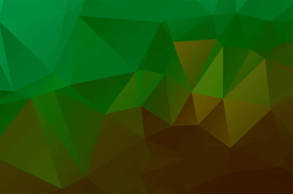Gradiente Verde Vetor Brilhante Layout Triangular Glitter Ilustração Abstrata — Vetor de Stock