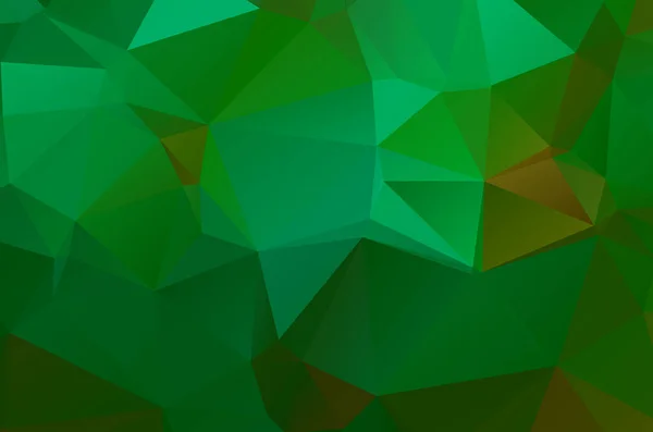 Gradient Grüner Vektor Der Dreieckig Leuchtet Abstrakte Illustration — Stockvektor