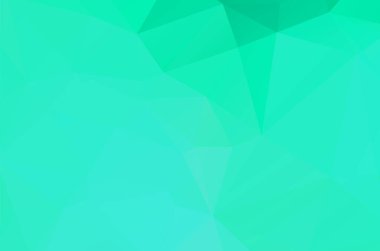 Gradyan yeşil vektör parlayan üçgen yerleşim planı. Parıltılı soyut illüstrasyon 