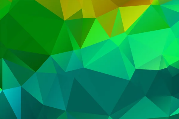 Gradiente Vector Verde Brillante Diseño Triangular Ilustración Abstracta Brillo — Archivo Imágenes Vectoriales