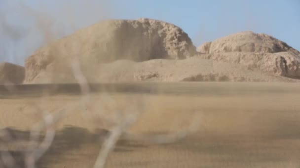 Tempesta Sabbia Nel Deserto — Video Stock