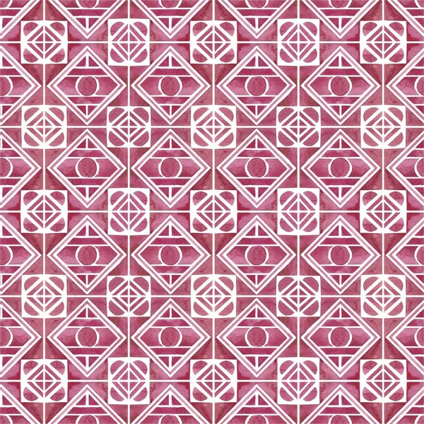 Üçgenlerin suluboya geometrik süsü, yarım daireler ve zengin şarap rengi daireler. Tekstil, davetiye, dekor ve şaraphane için ideal bir süs..