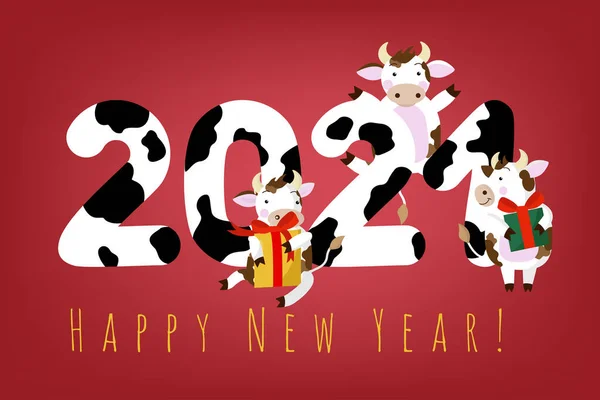 Feliz Año Nuevo 2021 Año Nuevo 2021 Inscripción Del Año — Vector de stock