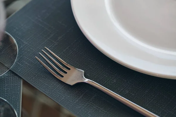 Served table in restaurant, closeup — Stock Photo, Image