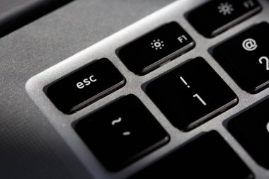 ESC düğmesi oluştur çıkış karakteri, dur işareti pc ve laptop klavye için