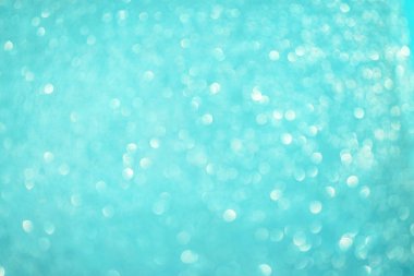 Bulanık bokeh açık mavi arka plan, Noel ve Yeni Yıl tatili arka plan.