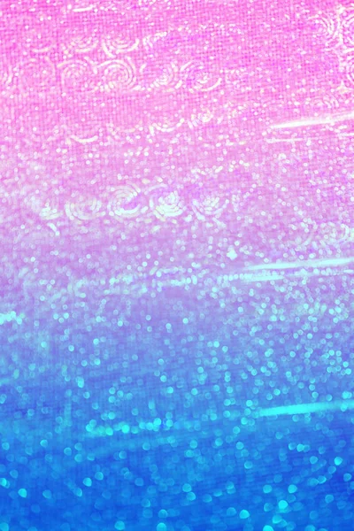 Bulanık bokeh açık pembe mavi holografik arka plan, Noel ve Yeni Yıl tatili arka plan.
