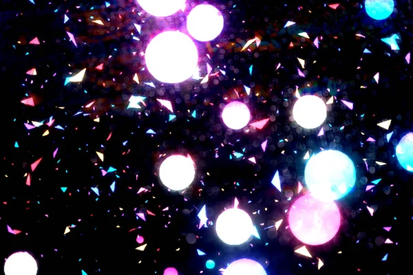 Fundo abstrato com esferas. Bolhas multicoloridas no escuro b — Fotografia de Stock
