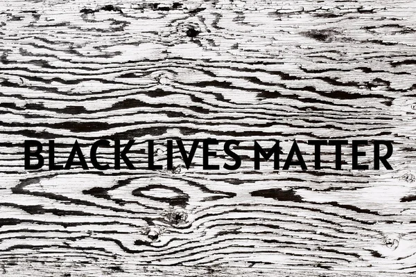 Fekete életek anyag háttér fa felületen. — Stock Fotó