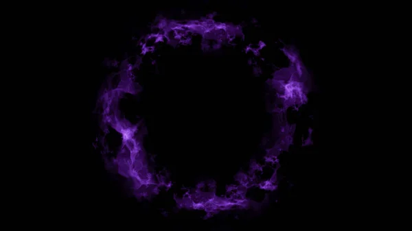 Siyah arkaplanda renkli enerji şok dalgası