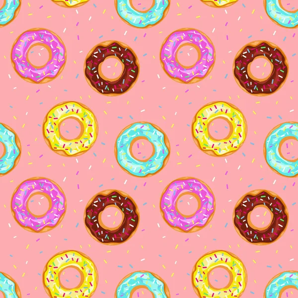 Pembe arka planda izole edilmiş, pürüzsüz desenli çörekler.