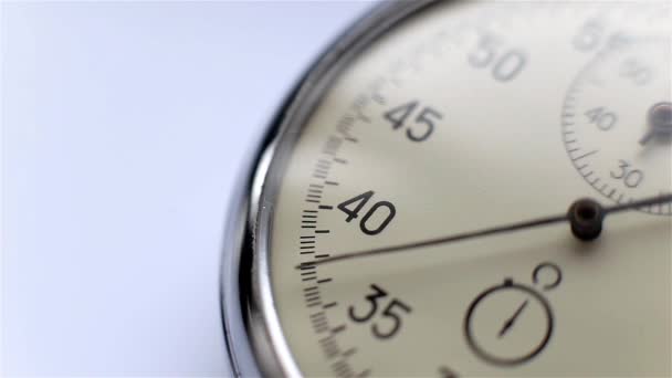 Chronograph in Aktion — Stockvideo