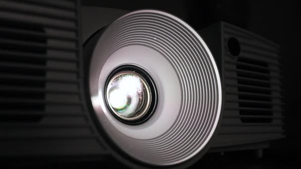 Projector Broadcasting Video — Stock Video