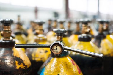 Hidrofor ve regülatör Gauges. Onay manometre likit gaz fabrikası.