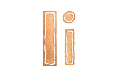 Gingerbread alfabe yazı tipi. Yüksek kalite, gerçek çerezleri harfler. 
