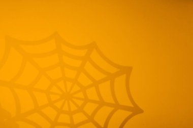 Siyah örümcek ağlı turuncu cadılar bayramı arkaplanı
