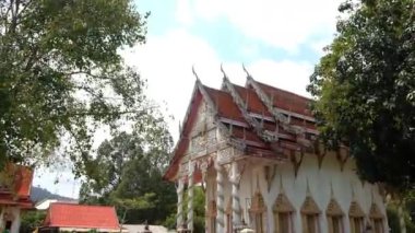 KO SAMUI, THAILAND - 26 Şubat 2020: Budist tapınağı Wat Bo Phuttharam, koh Samui, Tayland